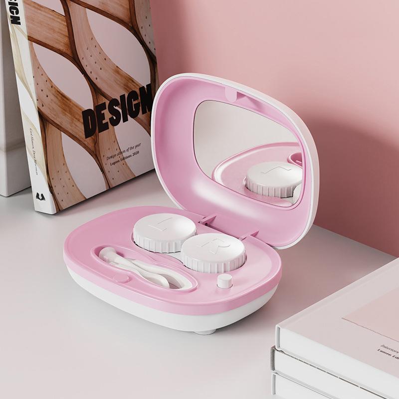 Контактные линзы очиститель ультразвуковой со съемным корпусом удалить слезу белок очистительная машина дорожный портативный моечный ящик