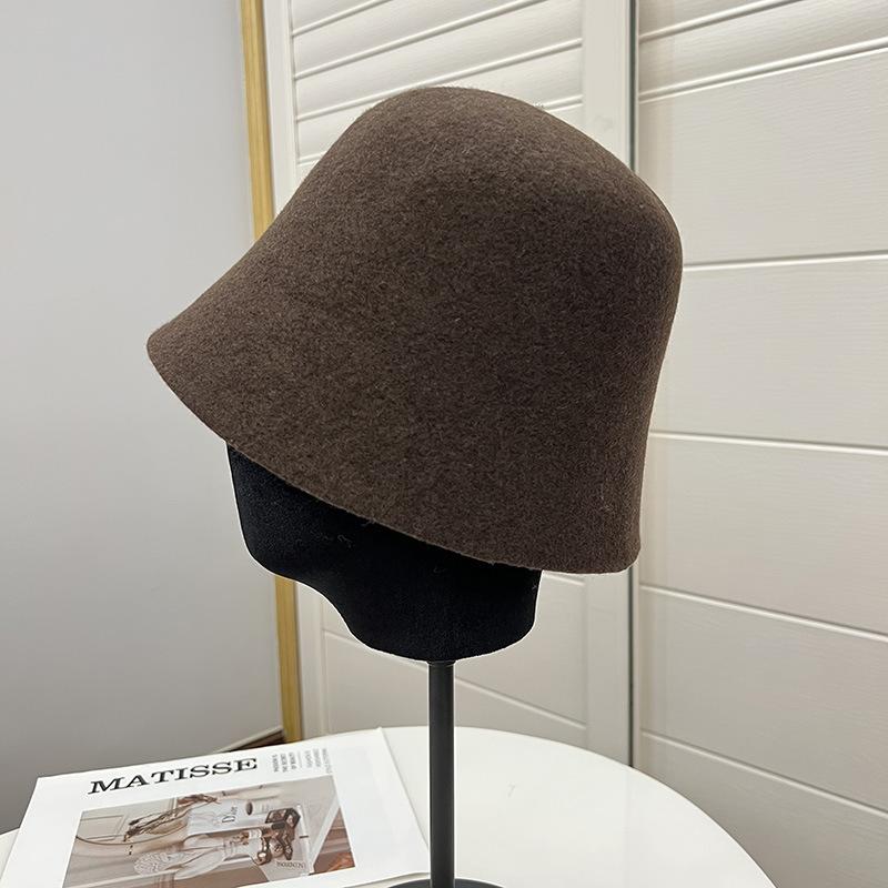 80% шерсть австралийского мериноса женские осенне-зимние литературные складные модные теплые панамы