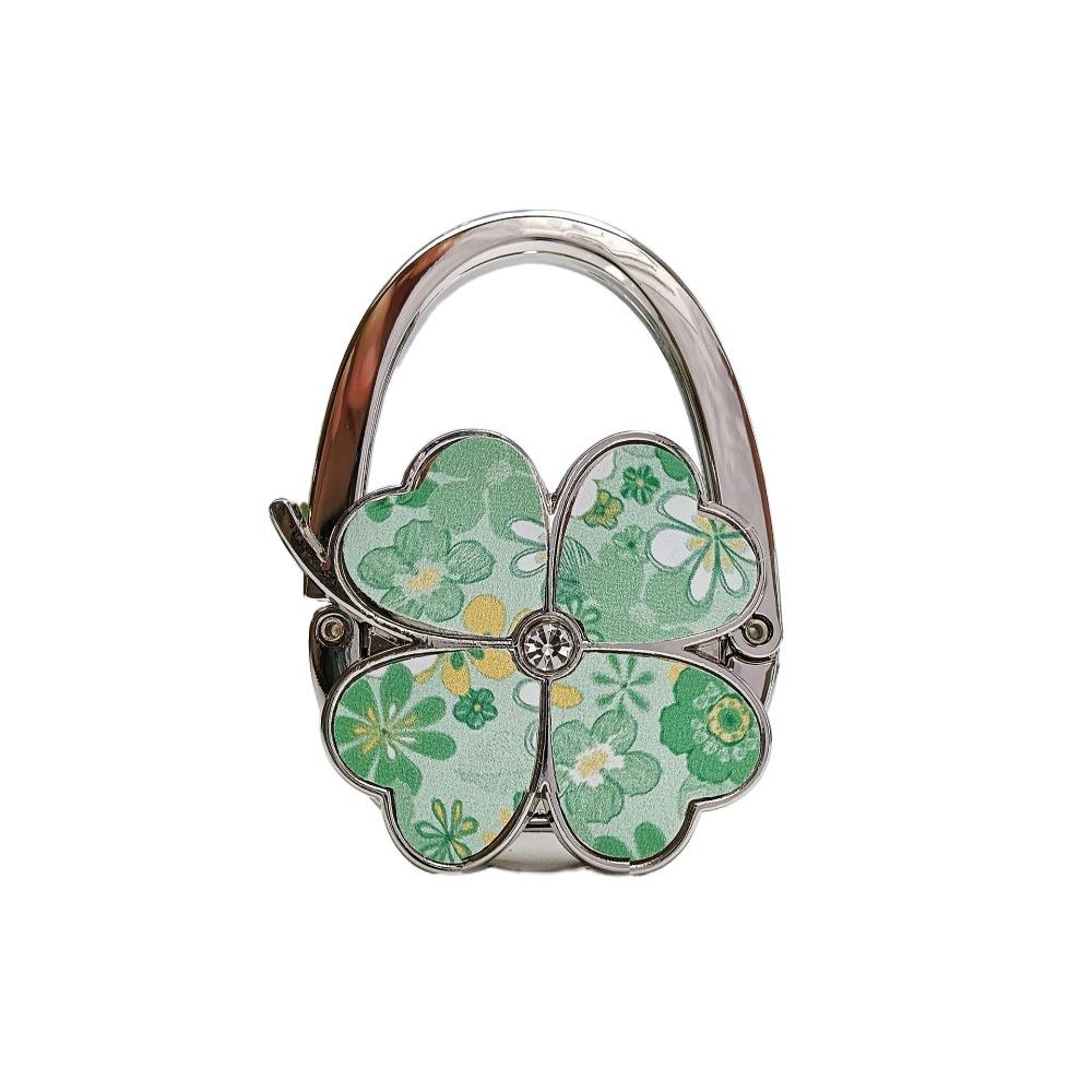 Крючок для сумки в виде цветка, держатель для сумки в виде четырехлистного клевера, модная вешалка для сумки для стола в помещении и на улице