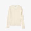 [lacoste] Women's Slim Fit Rib Knit Crew Neck Cardigan AF2560-54N70V