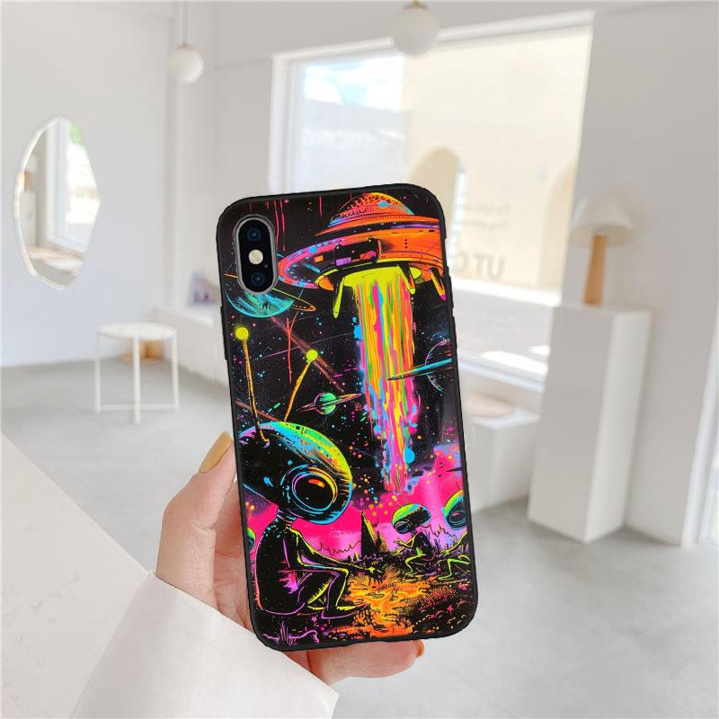 MY25 Space Astronaut Alien UFO Soft Shell Phone Case for Xiaomi Xiaomi Poco M4 M5 M6 M7 X3 X6 X7 F8 Ultra Pro GT NFC