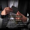Mini Genuine Small Coin Card Case bills without [LS LASIEM] Men's Wallet, Tri-fold, Compact, Leather, Purse, Anti-Skimming (Black) - "Stores folding"