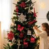 Plastic Christmas Tree Pendant Electroplated Hanging Ornaments New Xmas Tree Ornament  Home Decor