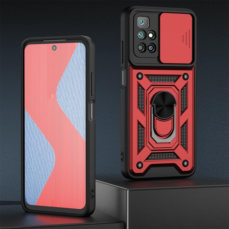 Heavy Duty Shockproof Case for iPhone/Samsung/Huawei/Xiaomi/OPPO/Vivo Push Pull Camera Protection Phone Cover