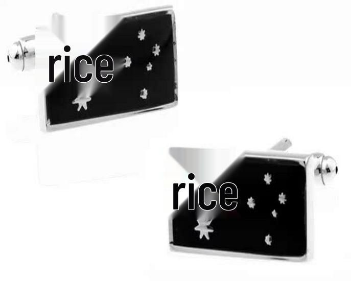 Men's Australian Flag Emblem Cufflinks and Studs - In Stock