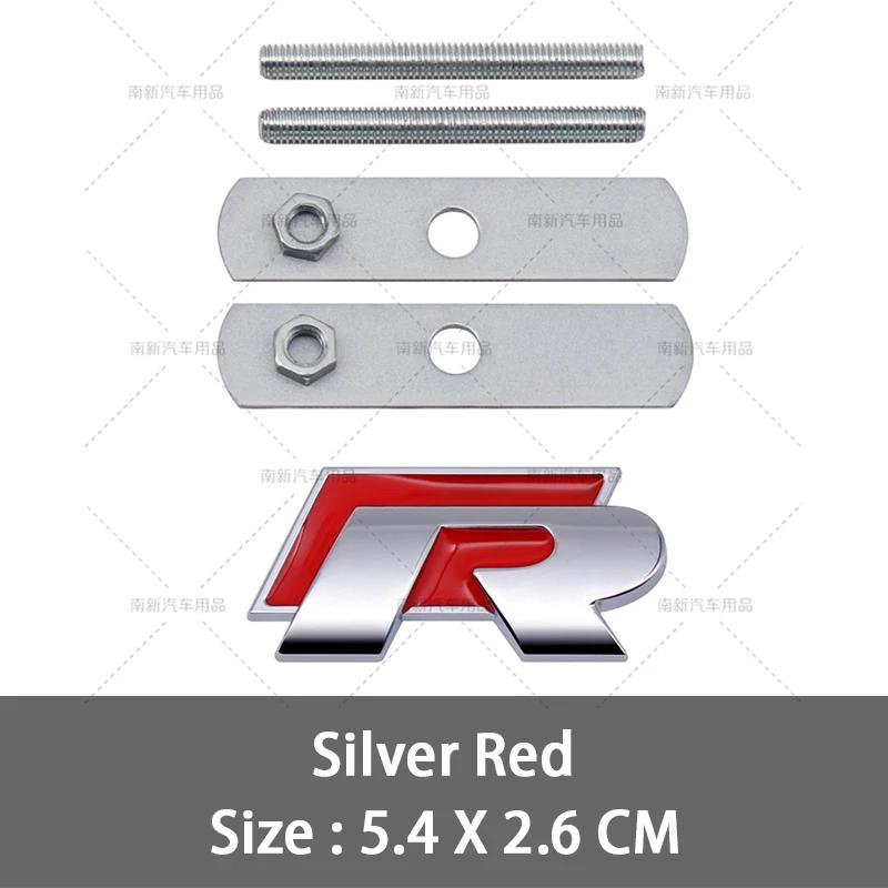 BHD1 GOLF VW For VOLKSWAGEN VW 2026 New 3D Metal R Grill Emblem Badge R line Grille Stickers For Volkswagen VW R Rline Bora Golf GTI