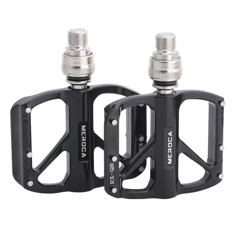 MEROCA Ultra-light Quick Release Aluminum Alloy 3-Bearing Bicycle Pedals Non-slip Folding Bicycle Pedals Bike Pedal