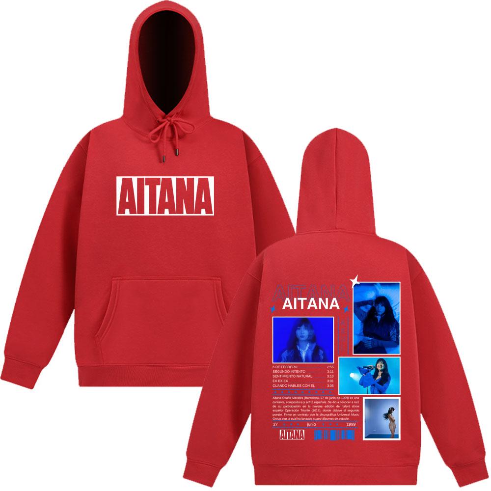 Aitanaa Cuarto Azul Album Vintage Tracksuit Men Women Fashion Long-sleeved Pullover Loose Casual Aesthetic Oversized Sweatshirt