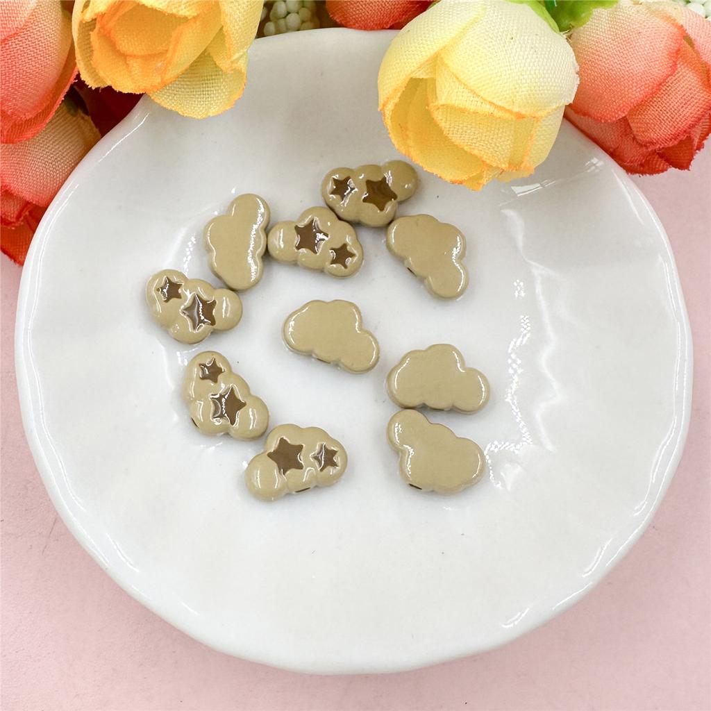 Высококачественные Модные Облачные Бусины Милые Изготовление Ювелирных Изделий Бисерный Материал Браслет Ожерелье Сплав Капающий 10шт Аксессуары 9.7*12.6мм