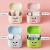 1Pcs Plastic Mini PP Box Storage Box Jewelry Key Coin Box Small Data Cable Organizer Lipstick Storage Box Cute