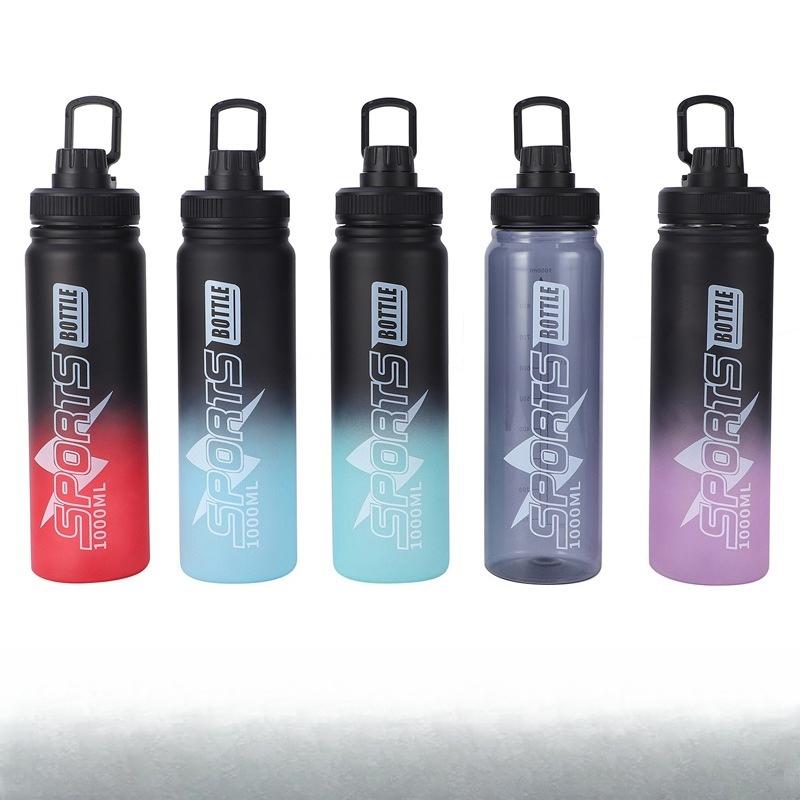 High Value Gradual Change Color Plastic Cup Large Capacity High Temperature Direct Drinking Cup Portable Sports Kettle Portable Plastic Water Cup