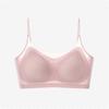 Ultra Thin Bra Push Up Bra Ice Silk Seamless Underwear Women's Thin Section Breathable Sling Beautiful Back Vest Sleep Bralette Plus Size Bras