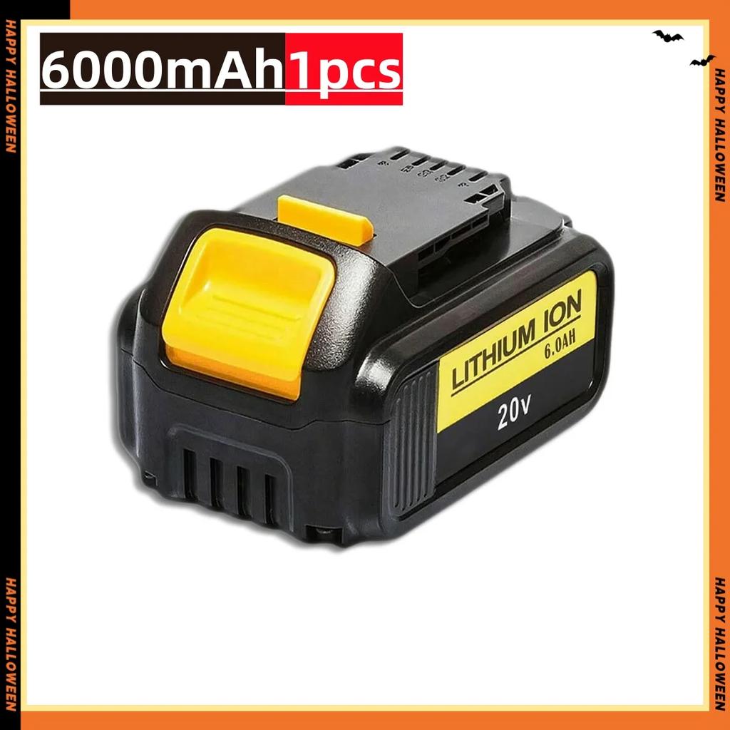 Для DeWalt DCB200 18 В/20 В 6000 мАч литиевая сменная батарея для Dewalt DCB184 DCB200 DCB182 DCB180 Аккумулятор для отвертки