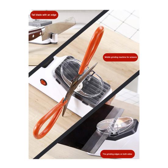 Электрическая точилка для ножей Нескользящее основание Легко чистить Питание от USB Многофункциональный Эргономичный дизайн Точилка для ножей