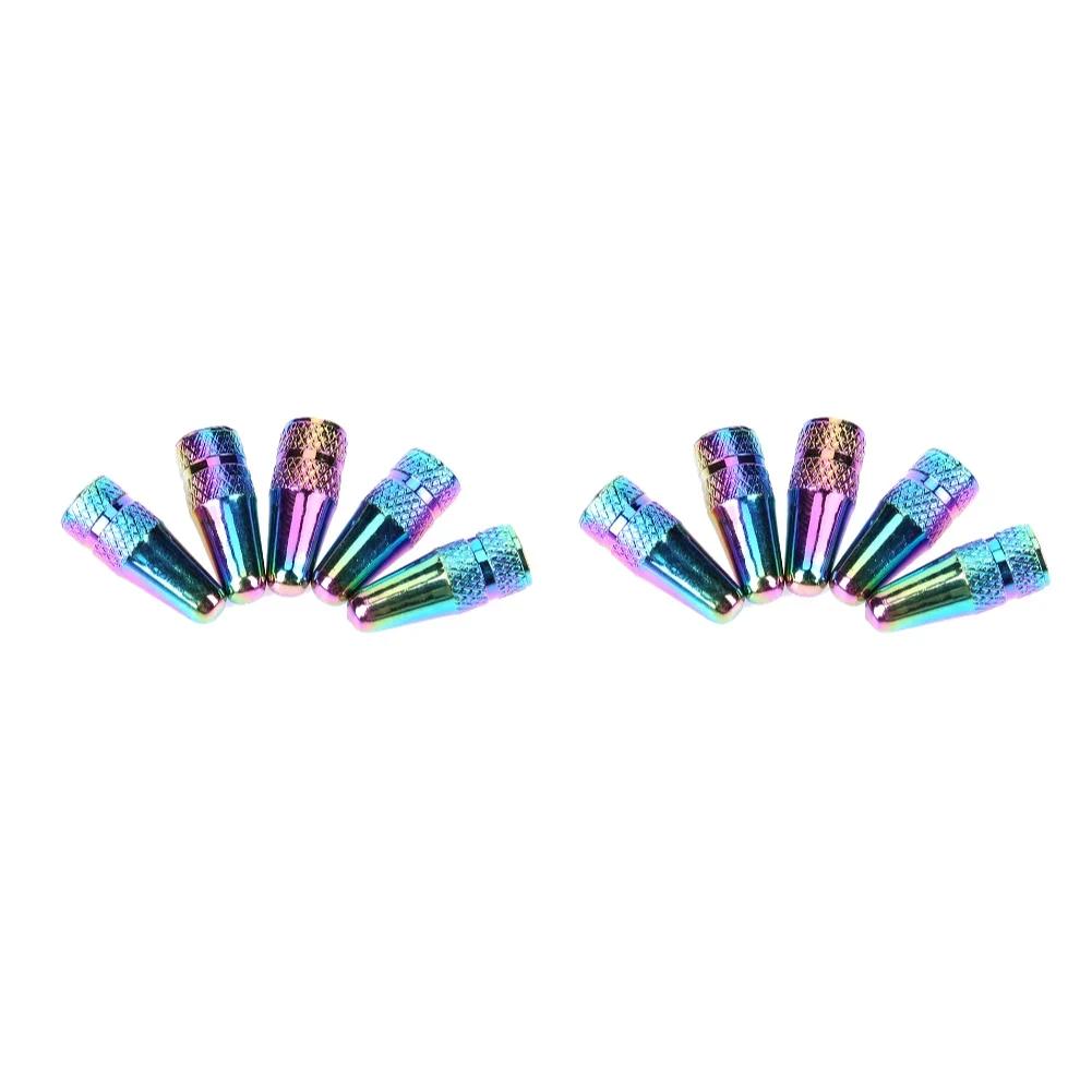 10/5PCS Bicycle Tire Valve Cap Aluminum High Pressure Caps for Presta Valves Colorful Bike Tyre Cap MTB Bike Accessories