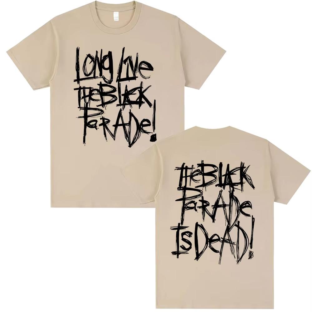 My Chemical Romance Band T Shirts Long Live The Black Parade 2025 Tour T-Shirt Tops Men Women Rock Punk Emo Short Sleeve Tshirt