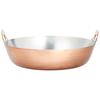 Endo Shoji TKG Copper Tempura Pot, 25cm, Depth: 65mm, Thickness: 2mm, Weight: 1.3kg, Capacity: 2.6L. Copper's excellent thermal conductivity ensures c