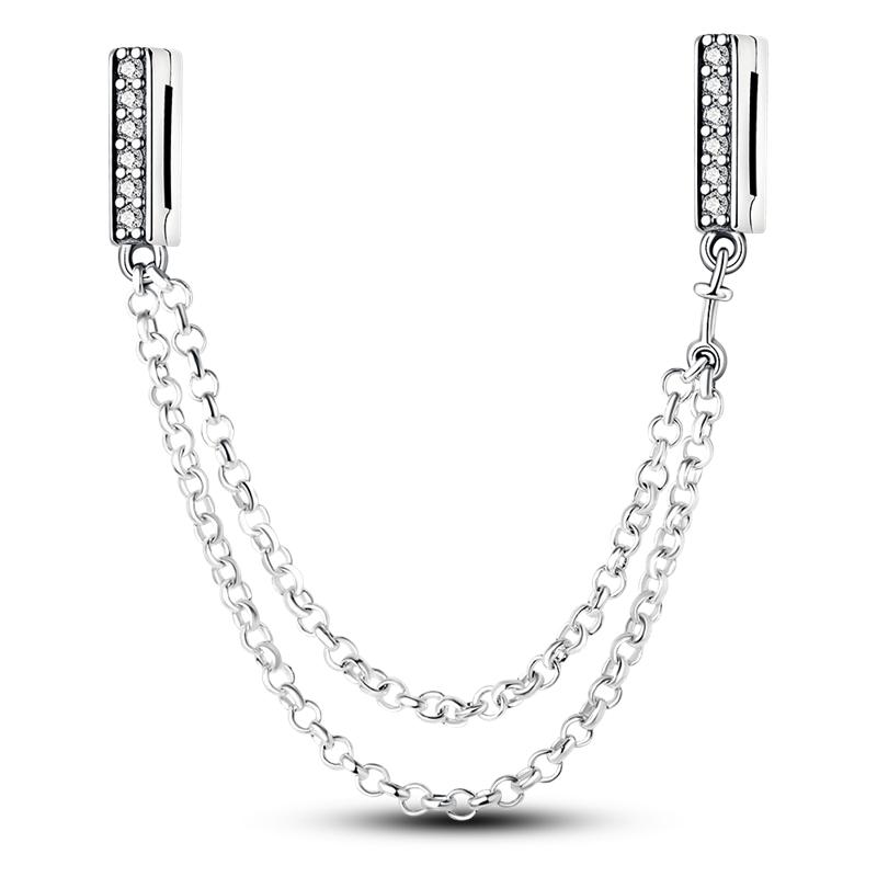 Новые бусины-подвески из стерлингового серебра 925 пробы с геометрическими линиями подходят для оригинального браслета своими руками для изготовления ожерелий с подвесками для женщин