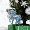 2D Acrylic Horse Pendant Flat Cartoon Horse Pendant Keychain Charm Colorful Horse Ornament for Backpack Christmas Tree Decoration