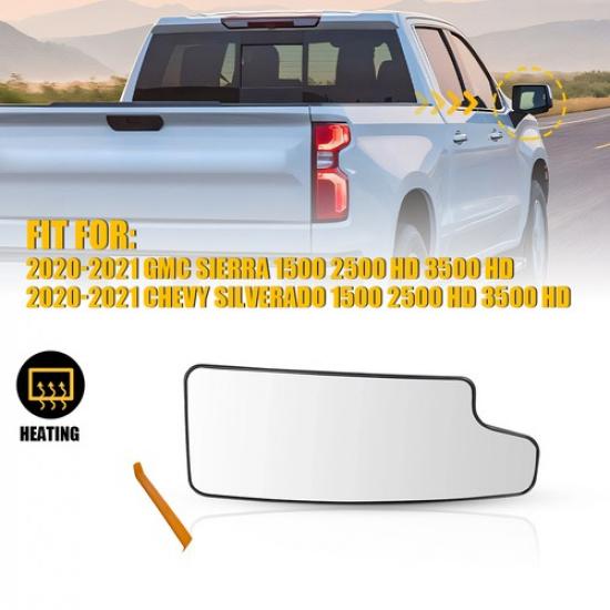 Heated Mirror Glass Passenger For - Chevy Silverado 1500 2500 HD 3500 HD