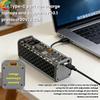 Прозрачный корпус для Power Bank с поддержкой Super Fast Charging PD 65W, без пайки, на 8 аккумуляторов 18650, с регулируемым DC напряжением
