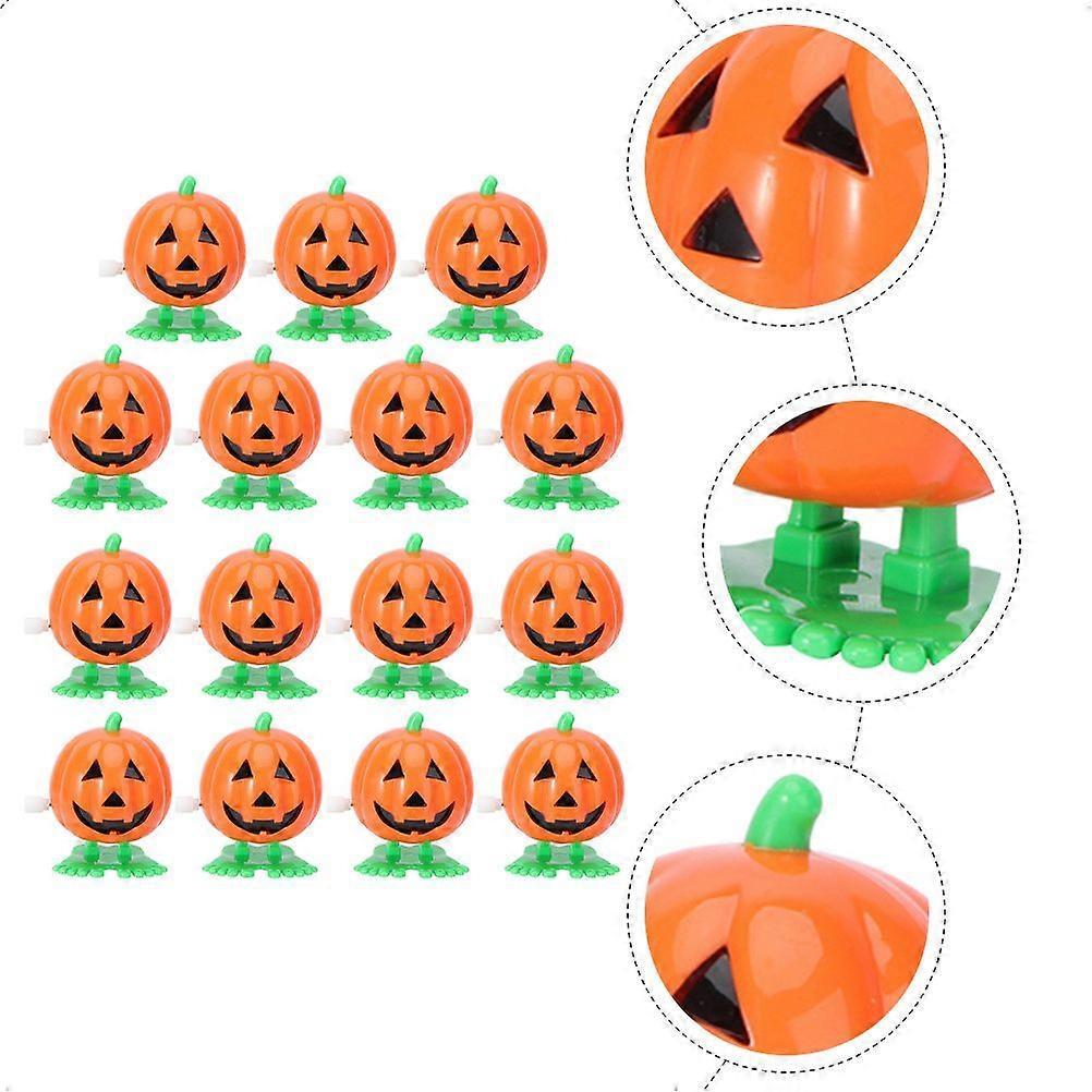 15pcs Cartoon Clockwork Toys Wind Up Pumpkin Toys Halloween Toys Party Gift