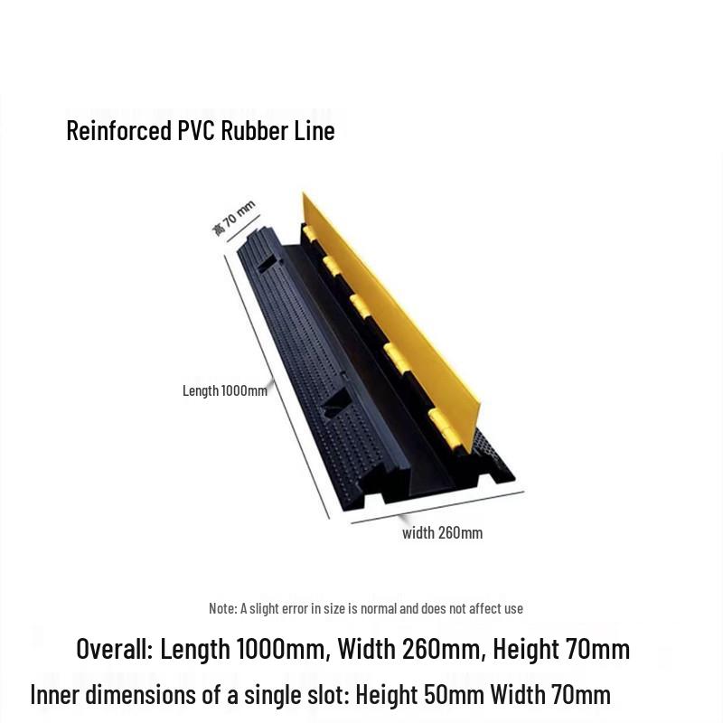 Indoor/Outdoor Cable Protection Rubber Trunking Speed Bump