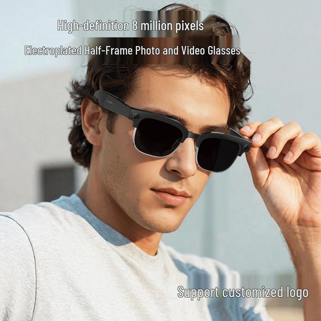 W630 Smart Glasses: 8MP Camera, Dual Mic, AI Object Recognition, HD Sound, Bluetooth.