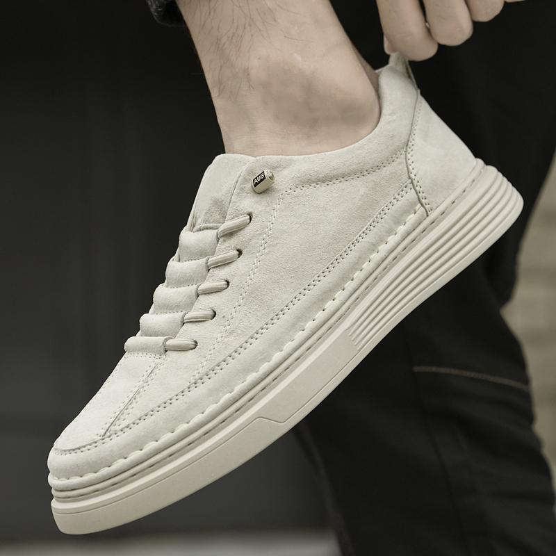 Мужские борцовки из натуральной кожи, дизайнерский минималистичный стиль, для активного отдыха, прогулок и спорта. Качественная молодежная обувь.