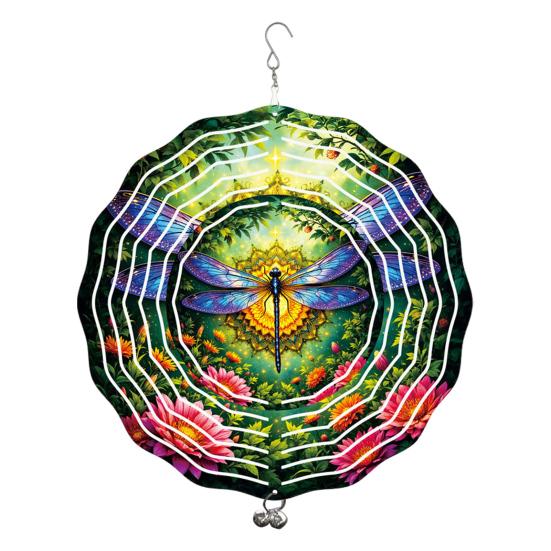 Dragonfly Wind Spinner Bird Kinetic Spinner Hanging Animated Wind Spinner