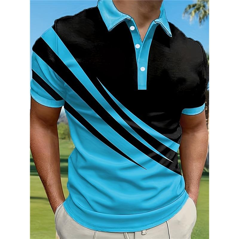 Пуговица Новая мода мужская лацкан мода тонкая цветная мужская футболка ПОЛО рубашка