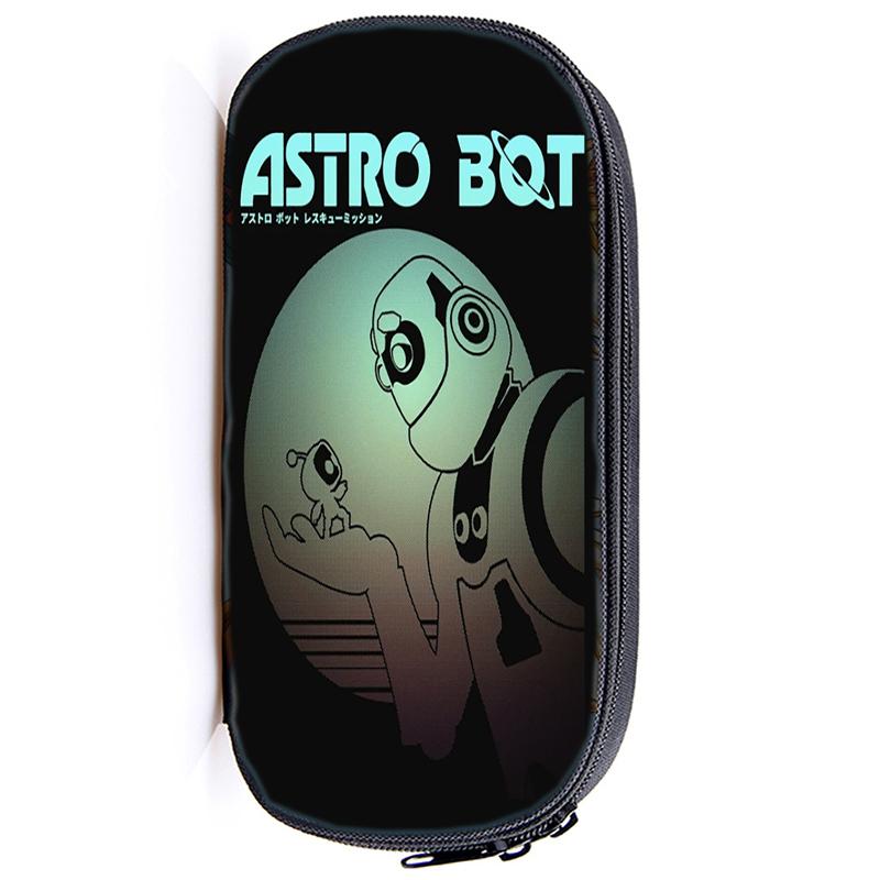 Пенал для карандашей Astro Bot Astronaut с застежкой-молнией, сумка-карандаш, функциональный портативный пенал с застежкой-молнией, канцелярские принадлежности для студентов