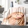 Golden Earrings Fashion Blanket Soft Throw Blanket For Home Bedroom Bed Sofa Travel Office Solid Christmas Blanket