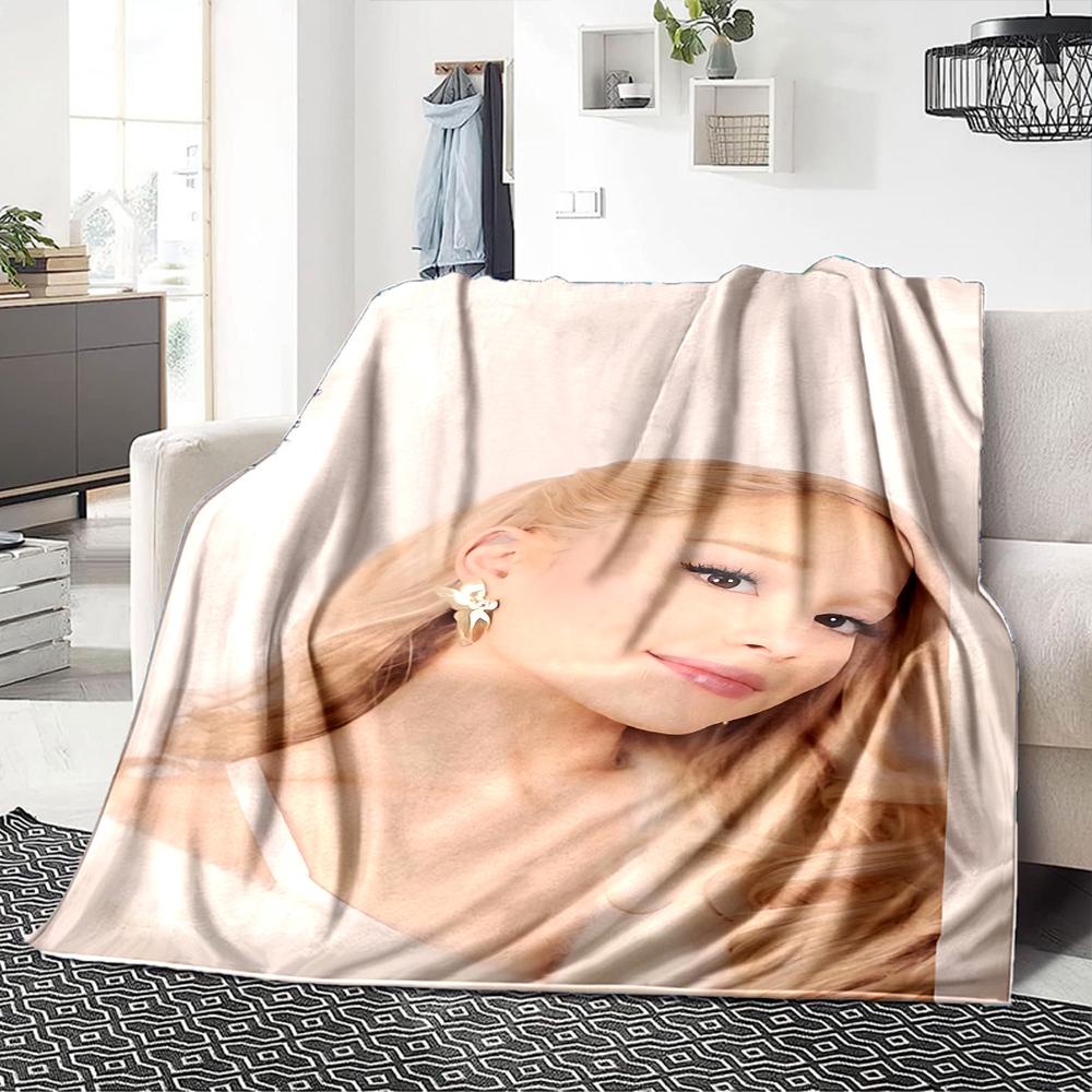 Golden Earrings Fashion Blanket Soft Throw Blanket For Home Bedroom Bed Sofa Travel Office Solid Christmas Blanket