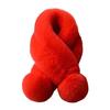 Women Winter Scarf with Wool Ball Decoration Solid Color Thickened Plush Warm Scarf Winter Outfits Accessories