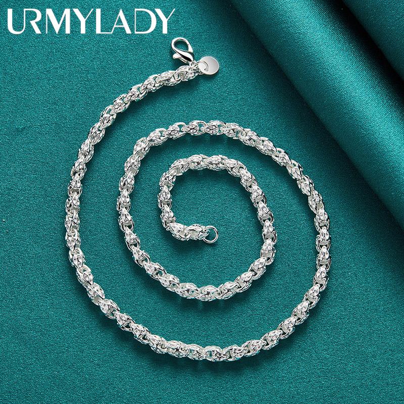 Мужское ожерелье из стерлингового серебра 925 пробы 20/24 дюйма, модные ювелирные изделия MN305