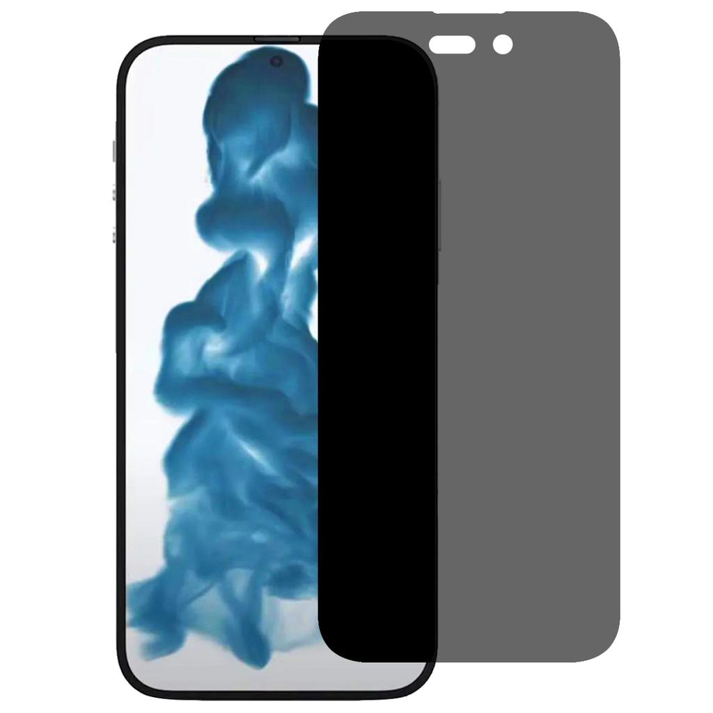 Для iPhone 14 Pro Max 6,7 дюйма Защитная пленка из закаленного стекла с защитой от шпионажа и взрыва, с полным клеевым слоем, устойчивая к царапинам, HD, с полным покрытием экрана