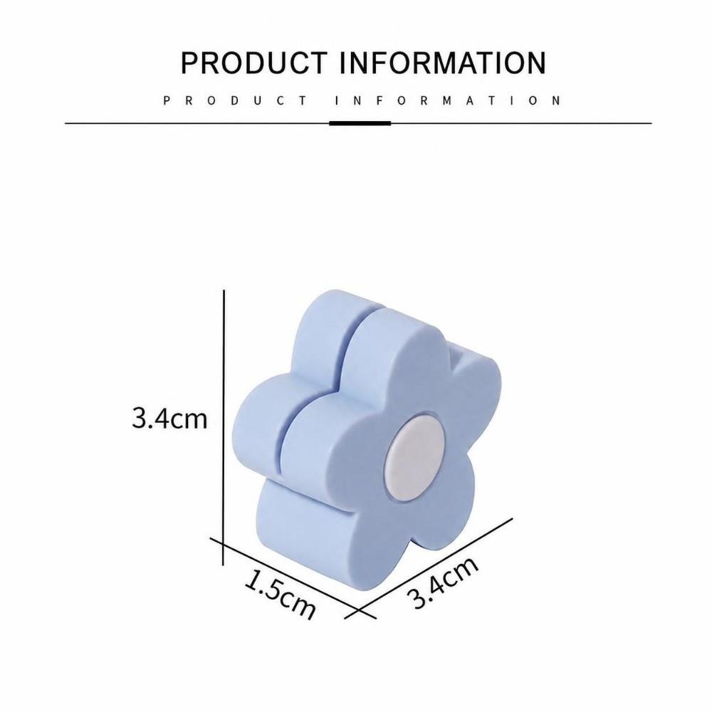 5PCS Mini Desktop Memo Holder 3D Flower Shape Instant Photo Holder Desktop Display
