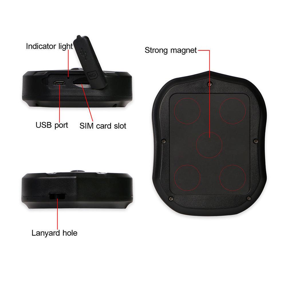 TK905B Waterproof GPS Tracker with Strong Magnet and 10,000mAh Battery.