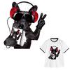 3D Cartoon Music Dog Patches DIY Heat Transfer Iron-on For T-shirt Dress A-level Stickers On Clothes