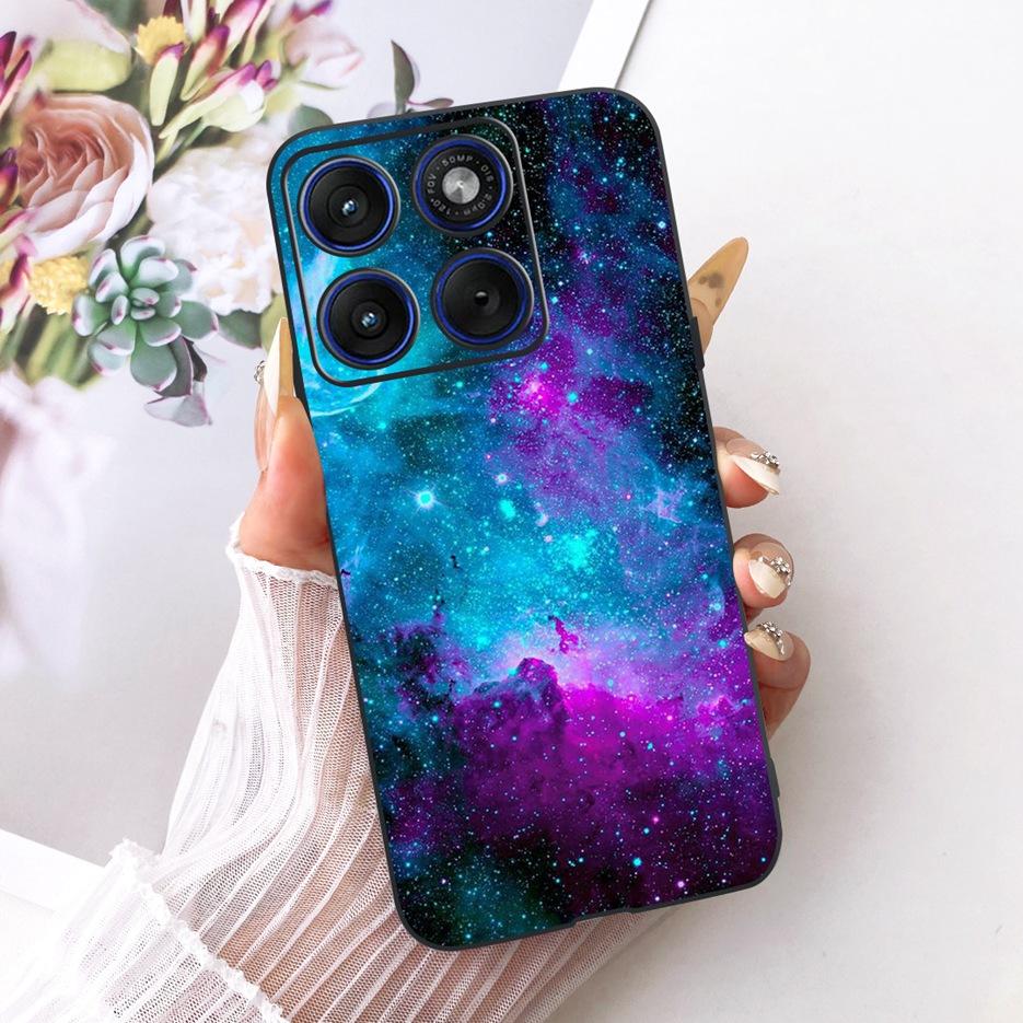 For Motorola Edge 70 Case XT2601-2 Cute Cat Peacock Painted Cover Soft Silicone Case For Motorola Edge 70 Fusion Edge70 5G Shell