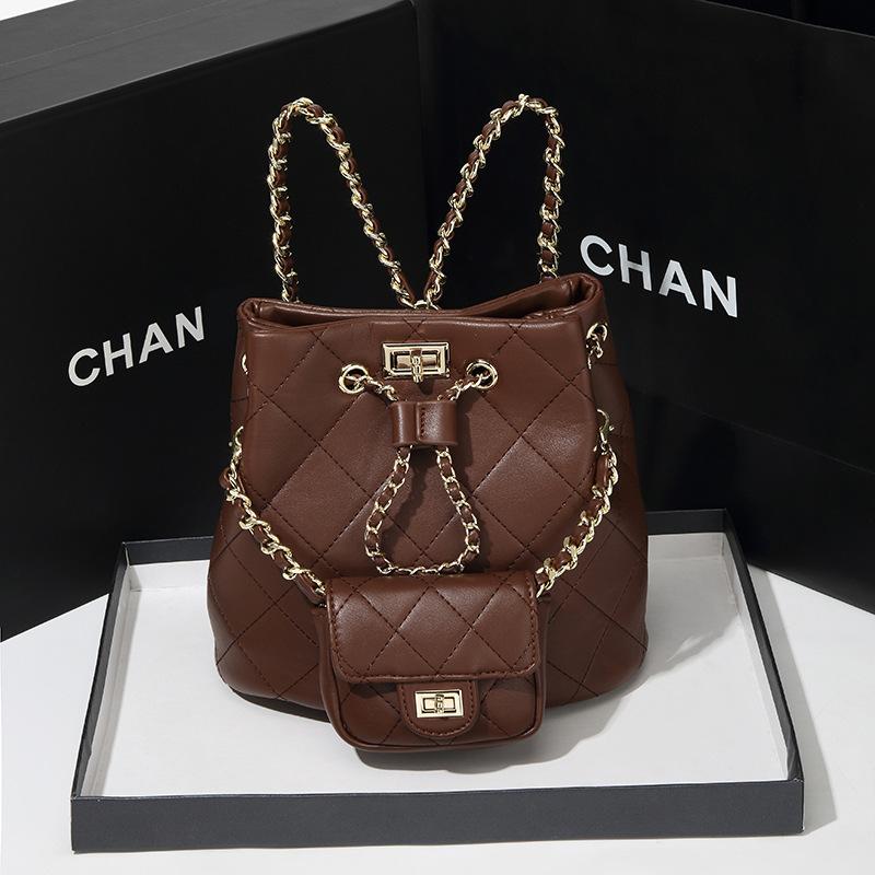 Женский летний рюкзак с цепочкой в форме ромба, корейская версия, высокий уровень внешнего вида, маленькая квадратная сумка, сумка через плечо на одно плечо