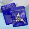 50pcs Jewelry Earring Self Sealing Bag Iridescent Laser Pouches Resealable Storage Bag