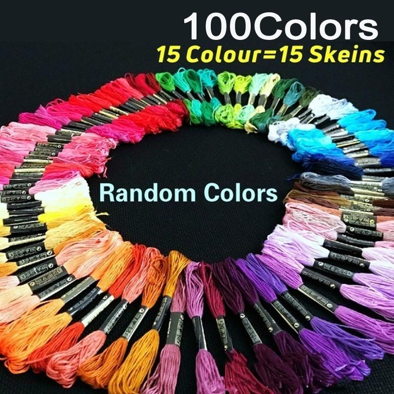 200 разноцветных ниток для вышивания мулине, нитки для вышивания крестиком, рукоделие, хлопок премиум-класса для вышивания крестиком