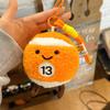 Cartoon Simulation Small Billiard Ball Pendant Ball Plush Toy Bag Doll Keychain Hanging Desktop Ornament