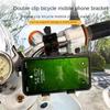 Handlebar Mount Cell Phone Holder Black Bike Phone Holder Microphone Stand  For Smart Phones Mic