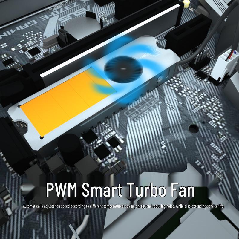 JEYI Xiaolong Gen 2 PWM Охладитель M.2 SSD с контролем температуры