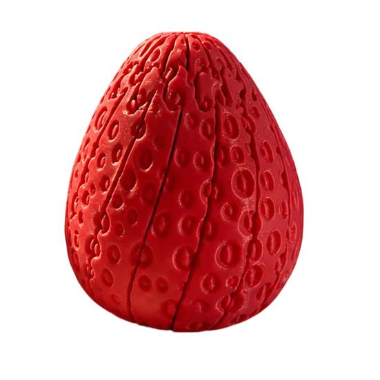 3D Printed Twisting Strawberry Toy, Stress Relief Slippery Strawberry Toy, Articulated Spiral Rotating Fruit Fidget Toy for Kids Adults