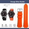 Высококачественный резиновый ремешок для Oris Aquis 7730 7740 Серия Diving Спортивный Водонепроницаемый Силиконовый Выпуклый 24x11мм 24x12мм Мужской Ремешок для часов