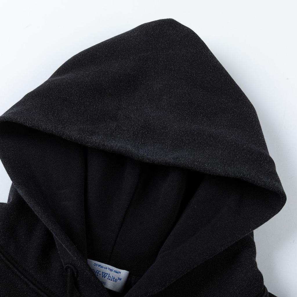 9079 Молочно-белый 2025 Осень и зима Новое OW Бог вина Ванна Портретный узор Пуловер Мужская и женская Толстовка с капюшоном Толстовка